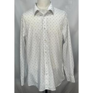 Banana Republic Slim Wrinkle Resistant Button Up White XL
